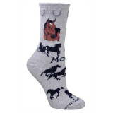 Men's Morgan Horse Socks on Gray
