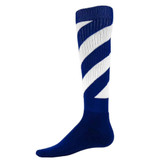Tornado Knee High Sports Socks - Royal Blue White - Large