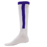 Diamond Knee High Sports Socks - Purple - Medium