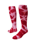 Revolution Tie Dye Knee High Sports Socks - Red