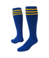 Mach III Knee High Sports Socks - Royal Blue Gold