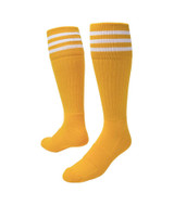 Mach III Knee High Sports Socks - Gold White