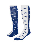 Zenith Knee High Sports Socks - Royal Blue White