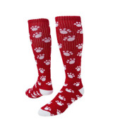 Paws Knee High Sports Socks - Red White