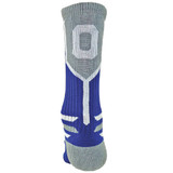 Prime Numbers Crew Sports Socks - (Single Sock) Royal Blue #0