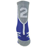 Prime Numbers Crew Sports Socks - (Single Sock) Royal Blue #2