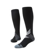 All Sport Knee High Performance Sports Socks - Black White