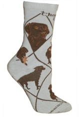 Chocolate Labrador Crew Novelty Socks