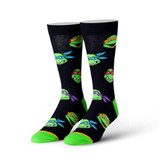 Men's TMNT Retro Turtle Heads Crew Novelty Socks