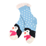 Women's Penguin Plush Sherpa Slipper Socks