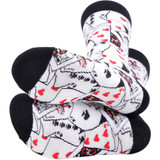 Men's Playing Cards Novelty Socks - Black