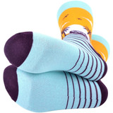 Men's Tropical Sunset Crew Novelty Socks - Blue