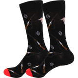 Men's Hunting Crew Novelty Socks - Black