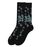 Men's Clovers St. Patrick's Day Shamrock Crew Novelty Socks - Black