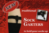 Black Single Grip Sock Garters