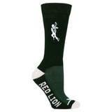 Lacrosse Solid Crew Sports Socks - Dark Green - Medium