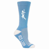 Lacrosse Solid Crew Sports Socks - Light Blue - Medium