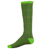 Illusion Knee High Sports Socks - Green Black - Medium