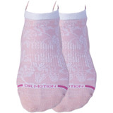 2 pack Pretty Lace Textured Compression Ankle Socks - White