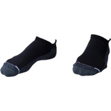 2 pack Plain Knitted Compression Ankle Socks - Black