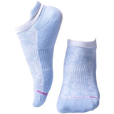 2 pack Pretty Lace Textured Compression Ankle Socks - Blue