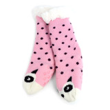 Girls' Kid Cat Plush Sherpa Slipper Socks