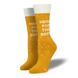 Here for the Beer Funny Socks for Women