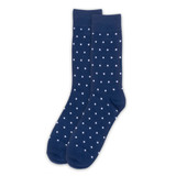 Men's Polka Dots Crew Socks - Navy Blue