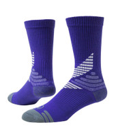 All Sport Crew Performance Sports Socks - Purple White