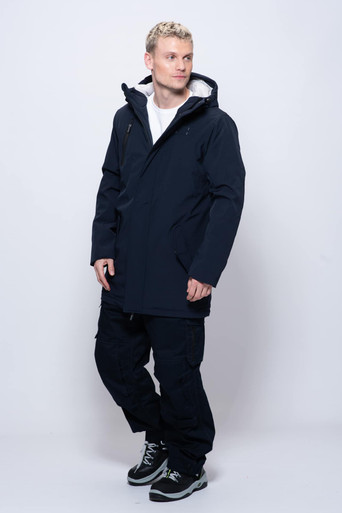 ジャケット・アウター Wake sapporo parka + short M NAVY Navy Oversized Parka Jacket