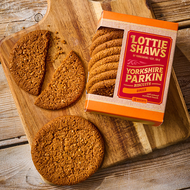 Yorkshire Parkin Ginger Biscuit Box Lottie Shaw's
