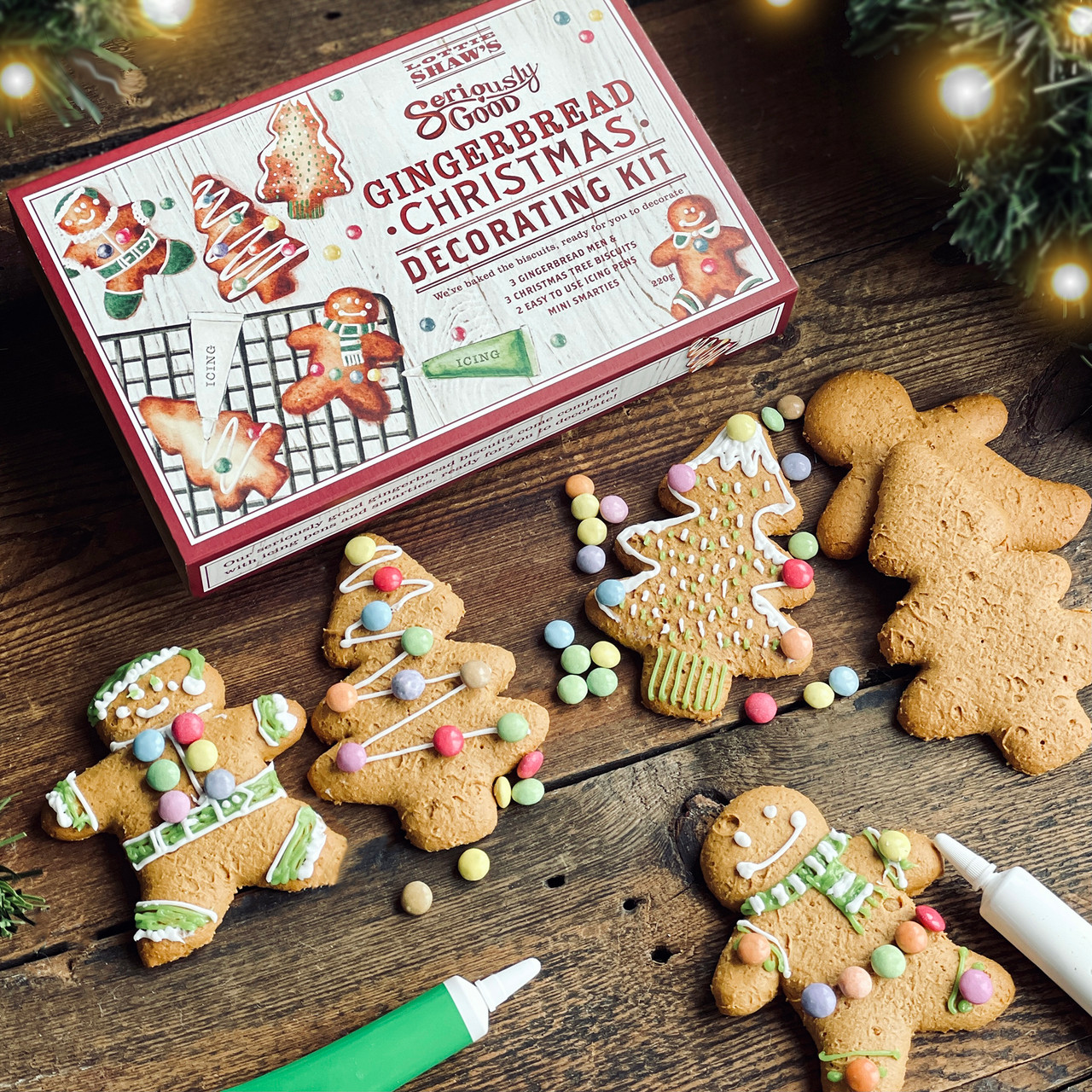 GINGERBREAD CHRISTMAS DECORATING KIT|LOTTIE SHAW\'S