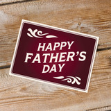 Hand Piped Father's Day Millionaire's Shortbread