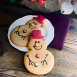 Christmas Gingerbread Snowman, Box of 12