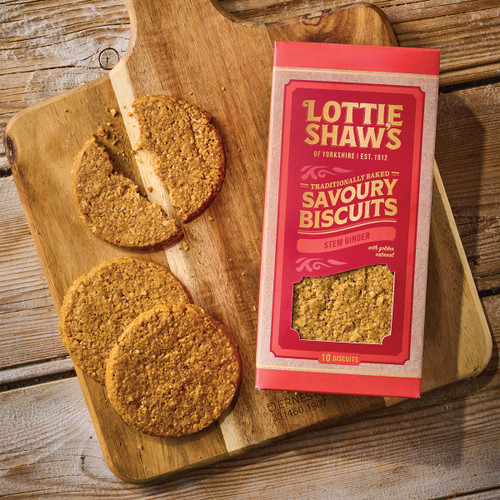 Savoury Stem Ginger Oatmeal Biscuits