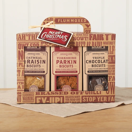 Christmas Biscuit Trio Gift Box