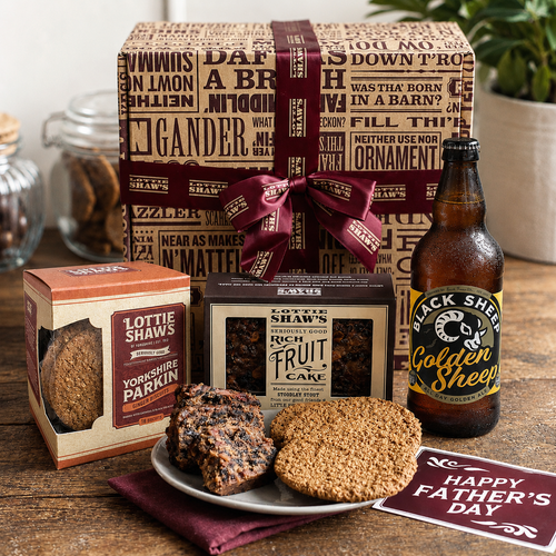 Father's Day Beer, Biscuits and Cake Hamper