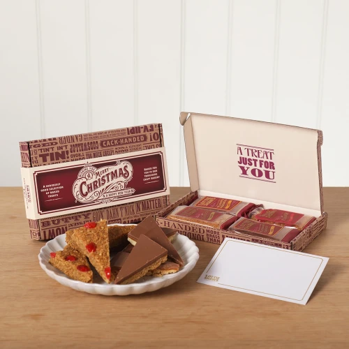 Lottie Shaw's Christmas Letterbox Gift - festive Yorkshire bakes in a slim letterbox-friendly gift box