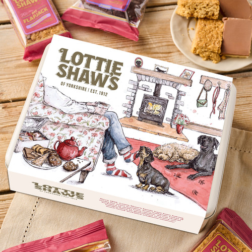 Dog Walker's Tin of Baked Treats featuring Eleanor Tomlinson's illustration x6