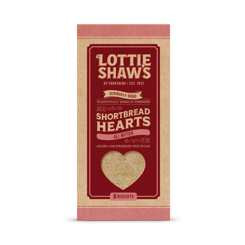 All Butter Shortbread Heart Biscuits