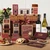 Christmas Large Wicker Basket Hamper with Wine