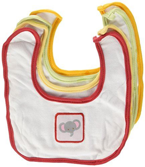 Baby Aspen Animal Crackers for Messy Snackers 4 Piece Bib Set