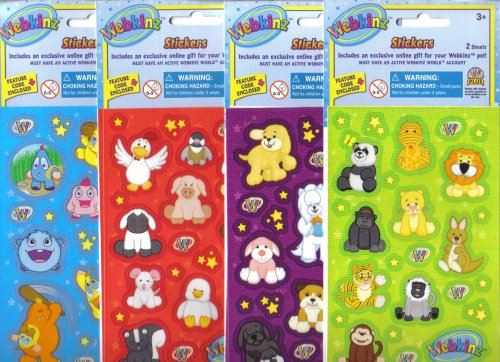 2 pack of Webkinz Stickers-Rare find