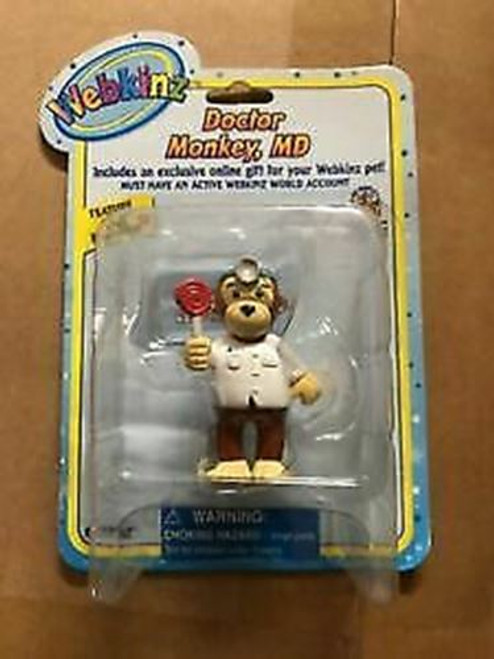 Webkinz 3” Figurine, with unused Online Code -doctor Monkey MD