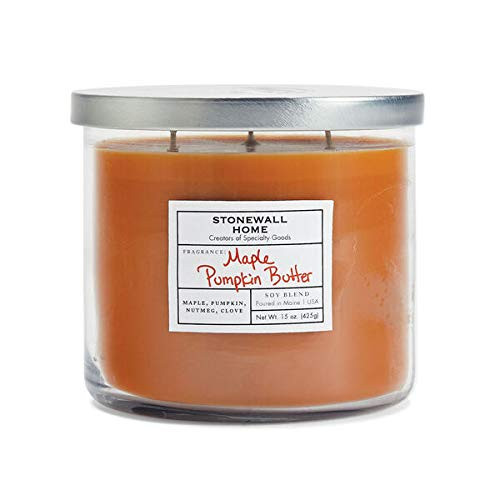 Stonewall Home Maple Pumpkin Butter  Medium  Apothecary Jar Candle