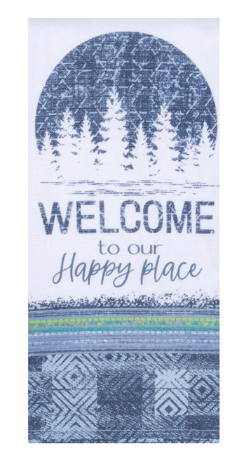 Kay Dee Welcome to our Happy Place Tea Towel
