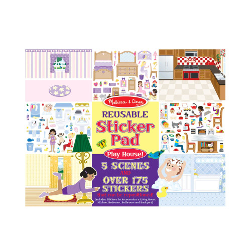 Melissa and Doug Reusable Stickers-Play House