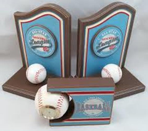 Russ Sport Bookends -Baseball Russ Sport Bookends -Baseball