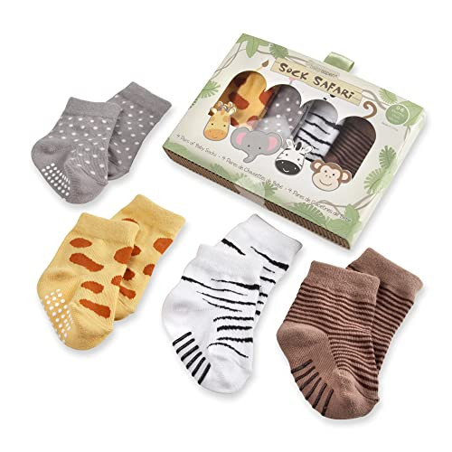 Baby Aspen Sock Safari Baby Socks Set 0-6 Months