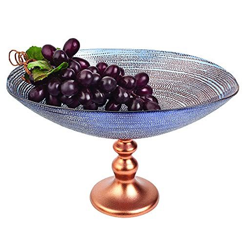Badash Dory Footed Oval Centerpiece Bowl L12 x 8 "x H7